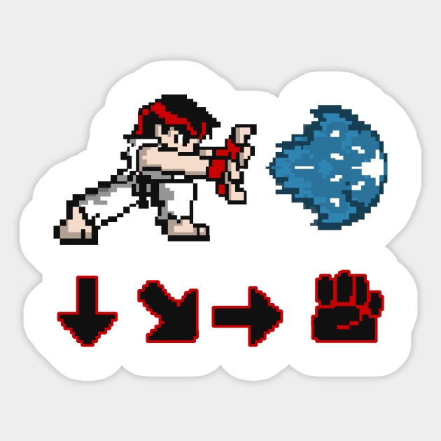 HADOUKEN! Sticker by Pride98